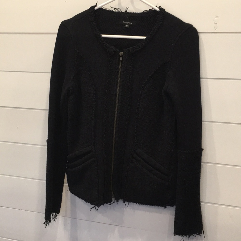 Black jacket.